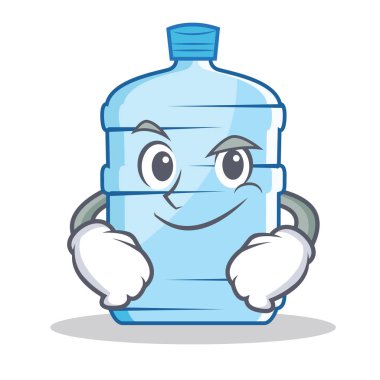 Smirking galon karakter karikatür tarzı