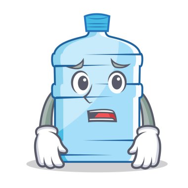 Korkarım galon karakter karikatür tarzı