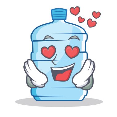 Aşk galon karakter karikatür tarzı