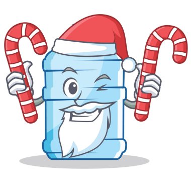 Santa şeker galon karakter karikatür tarzı ile