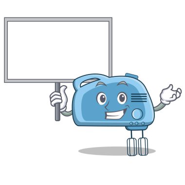 Tahta karıştırıcı karakter karikatür tarzı getirmek