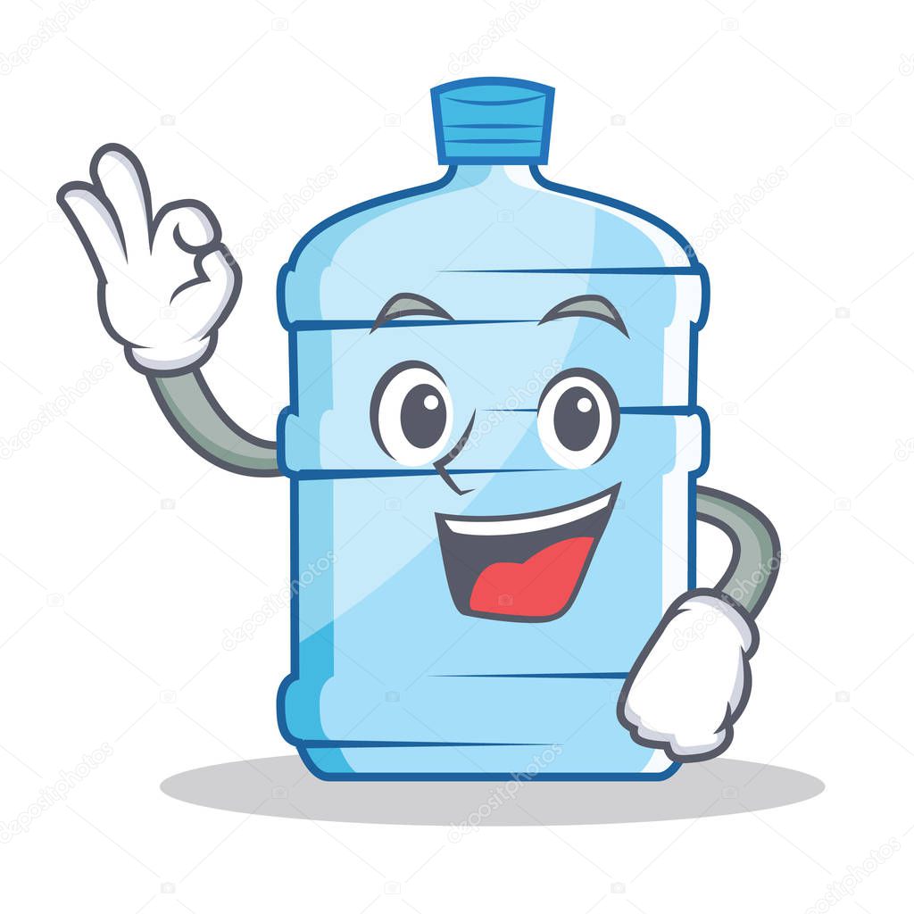 Okay gallon character cartoon style Stock Vector Okay gallon character cartoon style Stock Vector
