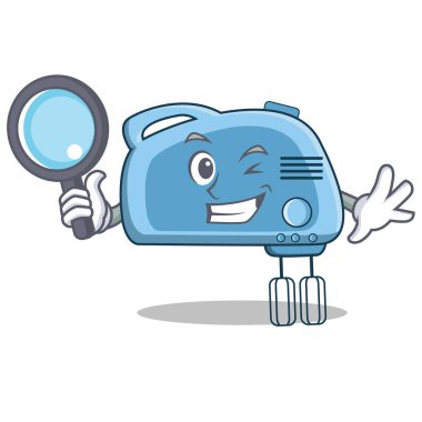 Dedektif Mikser karakter karikatür tarzı