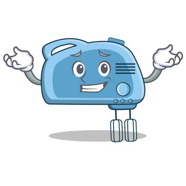 Sırıtan Mikser karakter karikatür tarzı