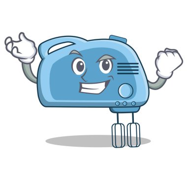 Başarılı Mikser karakter karikatür tarzı