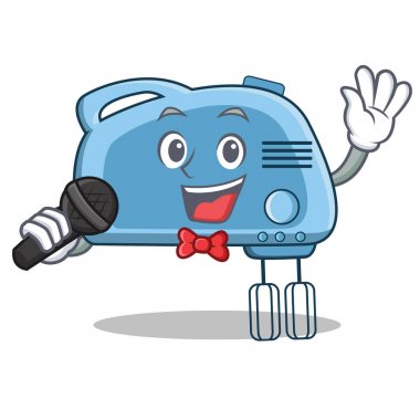 Şarkı Mikser karakter karikatür tarzı