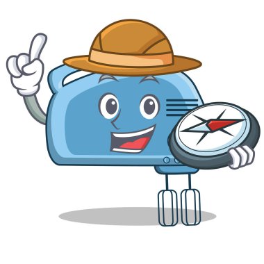 Explorer Mikser karakter karikatür tarzı