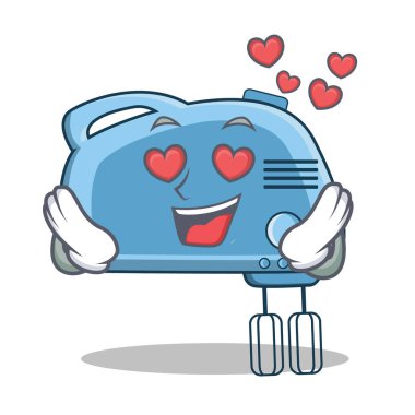 Aşk Mikser karakter karikatür tarzı