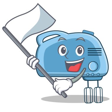 Bayrak Mikser karakter karikatür tarzı ile