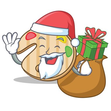 Noel Baba hediye boya paleti karakter karikatür ile