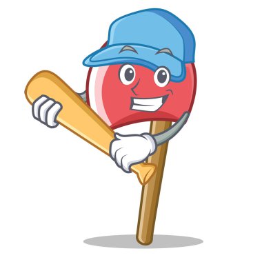 Oyun beysbol balta karakter karikatür tarzı