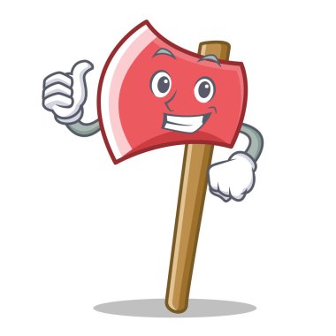 Balta karakter karikatür tarzı Yaşasın