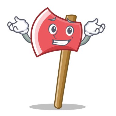 Sırıtan balta karakter karikatür tarzı