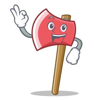 İyi balta karakter karikatür tarzı