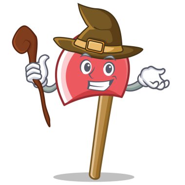 Cadı balta karakter karikatür tarzı