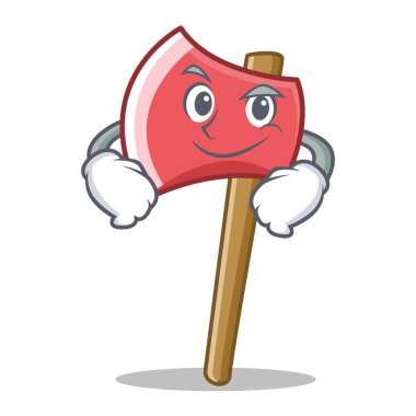 Smirking balta karakter karikatür tarzı