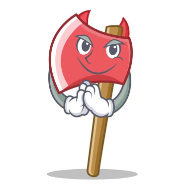 Şeytan balta karakter karikatür tarzı