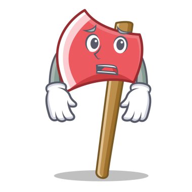 Korkarım balta karakter karikatür tarzı