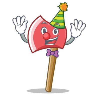 Palyaço balta karakter karikatür tarzı