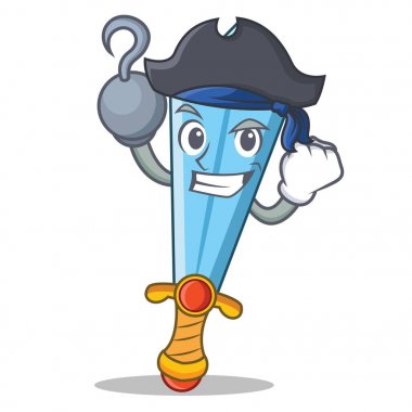 Korsan kılıç karakter karikatür tarzı