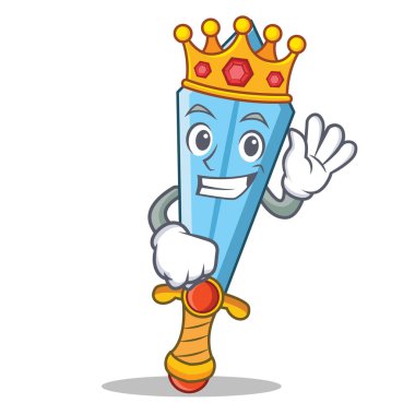 Smirking kılıç karakter karikatür tarzı