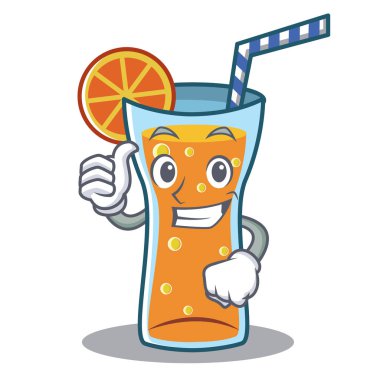 Kokteyl karakter karikatür tarzı Yaşasın