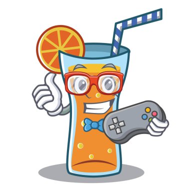 Oyun kokteyl karakter karikatür tarzı