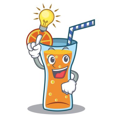 Bir fikir kokteyl karakter karikatür tarzı var