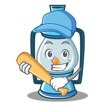 Oyun beysbol fener karakter karikatür tarzı