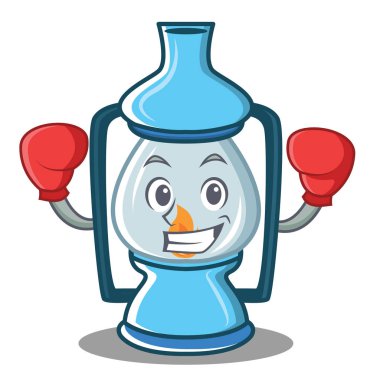 Boks fener karakter karikatür tarzı