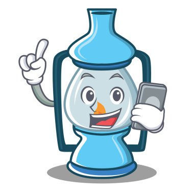 Telefon fener karakter karikatür tarzı ile