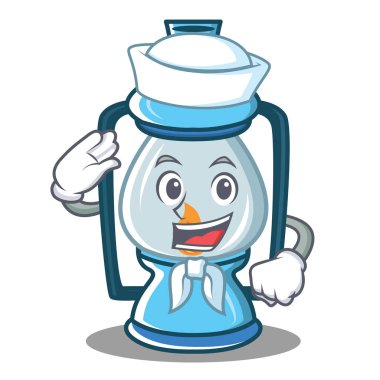 Denizci fener karakter karikatür tarzı