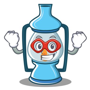 Süper kahraman fener karakter karikatür tarzı