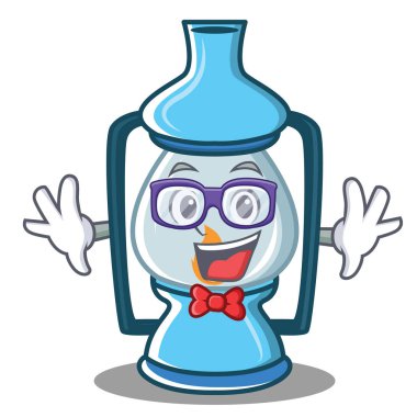 Geek fener karakter karikatür tarzı