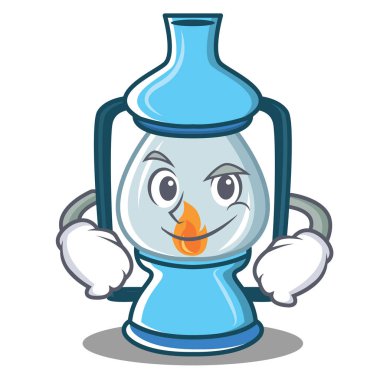 Smirking fener karakter karikatür tarzı