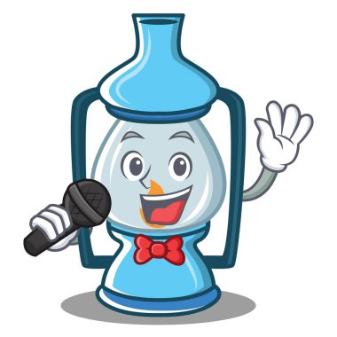 Şarkı fener karakter karikatür tarzı