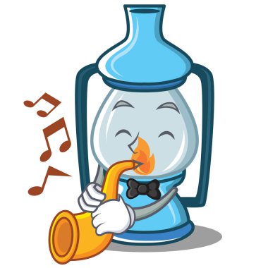 Trompet fener karakter karikatür tarzı ile