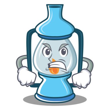 Kızgın fener karakter karikatür tarzı