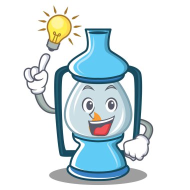 Bir fikir fener karakter karikatür tarzı var