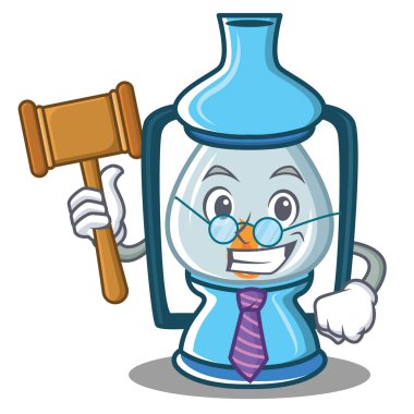 Yargıç fener karakter karikatür tarzı