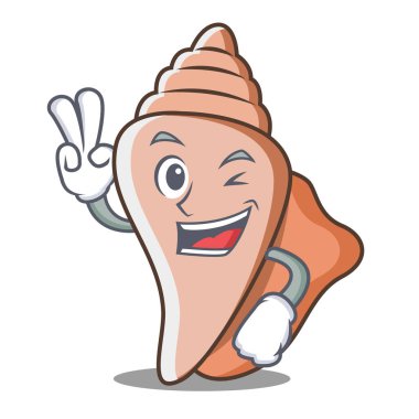 İki parmak şirin kabuk karakter karikatür