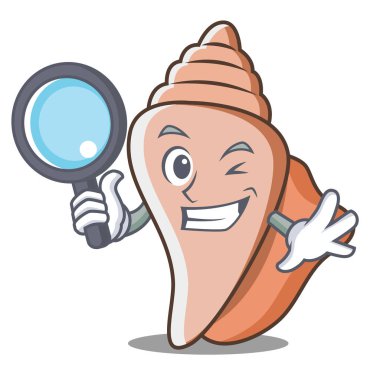 Dedektif şirin kabuk karakter karikatür