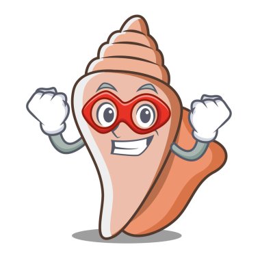 Süper kahraman şirin kabuk karakter karikatür