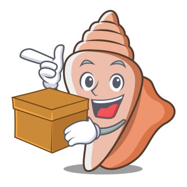 Kutusu şirin kabuk karakter karikatür ile