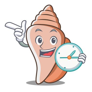 Saat şirin kabuk karakter karikatür ile