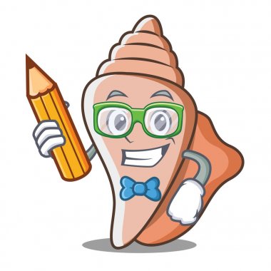 Öğrenci şirin kabuk karakter karikatür