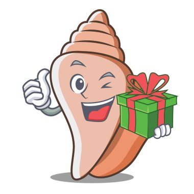 Hediye şirin kabuk karakter karikatür ile