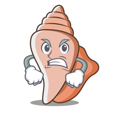 Öfkeli şirin kabuk karakter karikatür