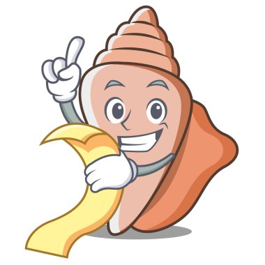 Menü şirin kabuk karakter karikatür ile