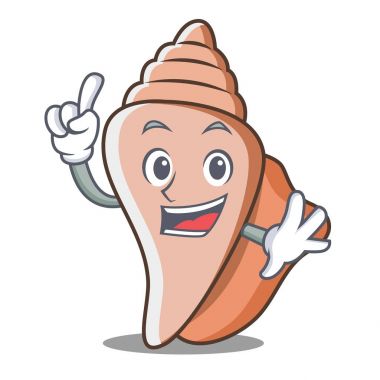 Parmak şirin kabuk karakter karikatür